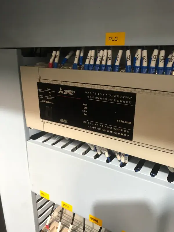 Mitsubishi PLC Control Panel — Precision Electrical System